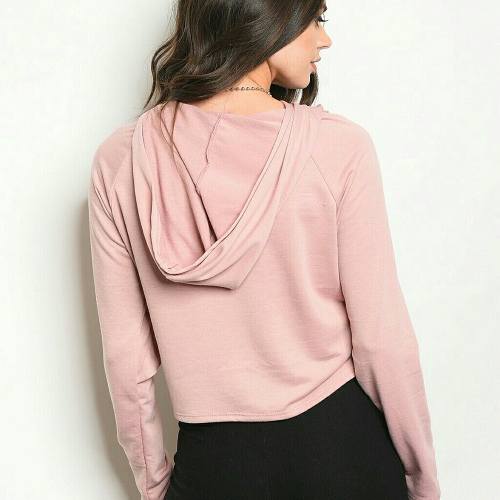 Pink Ruffled Hoodie - Picture 2 of 2